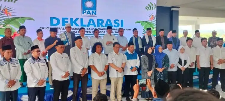 PAN Deklarasikan Balon Kepala Daerah se-Banten, Selasa (20/8/2024). (SIDIK/SATELITNEWS.COM)