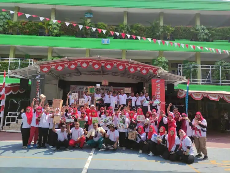 Keseruan dan Kemeriahan Perayaan HUT Ke-79 RI di SMK Pustek Serpong
