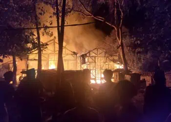 Korsleting Listrik, Satu Kobong Santri di Pandeglang Hangus Terbakar