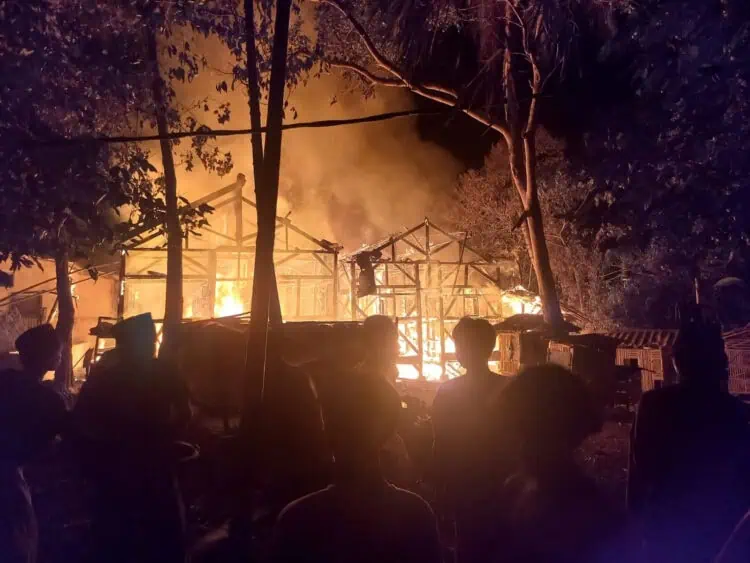 Korsleting Listrik, Satu Kobong Santri di Pandeglang Hangus Terbakar