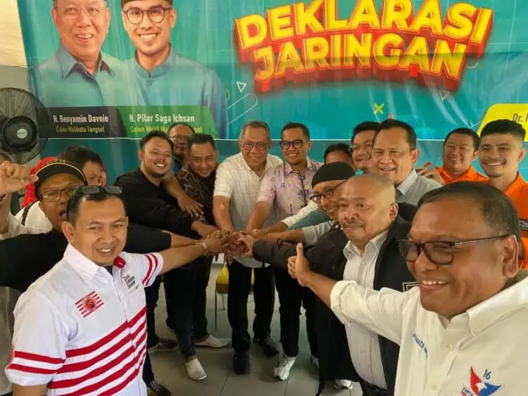 Enam Partai Non Parlemen Resmi Usung Benyamin-Pilar di Pilkada Tangsel