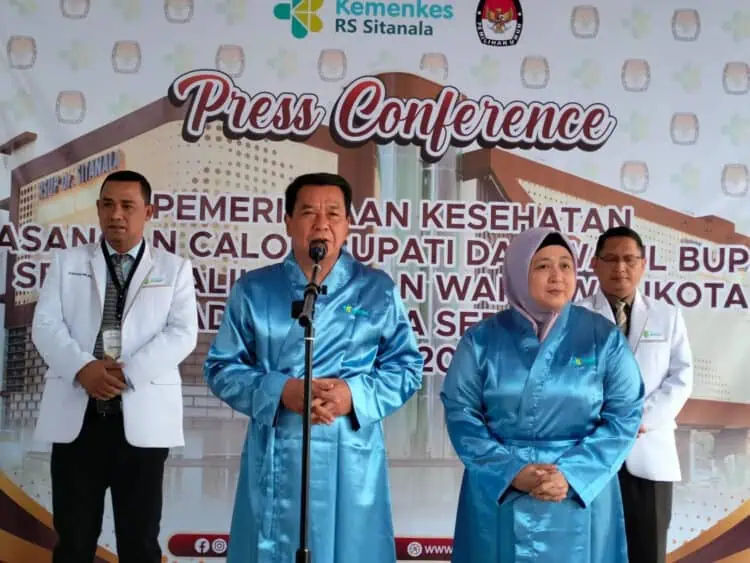 Tiga Paslon Pilkada Kabupaten Tangerang Dinyatakan Sehat