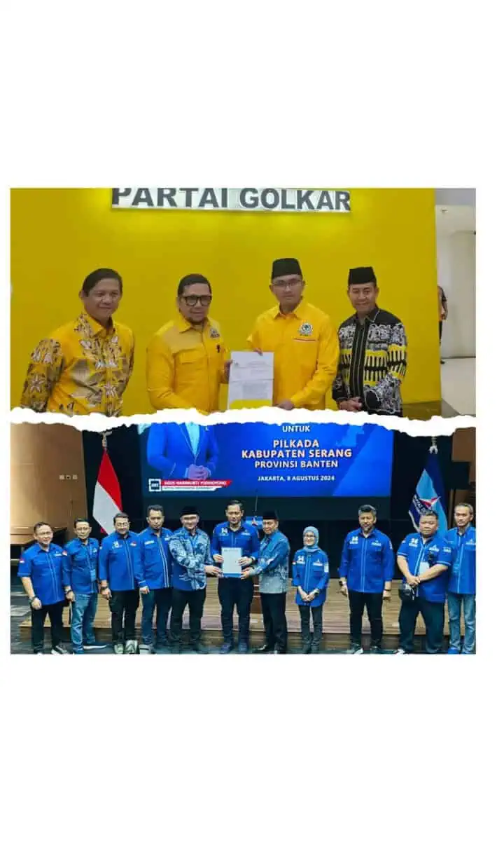 Golkar dan Demokrat Resmi Usung Andika - Nanang di Pilbup Serang