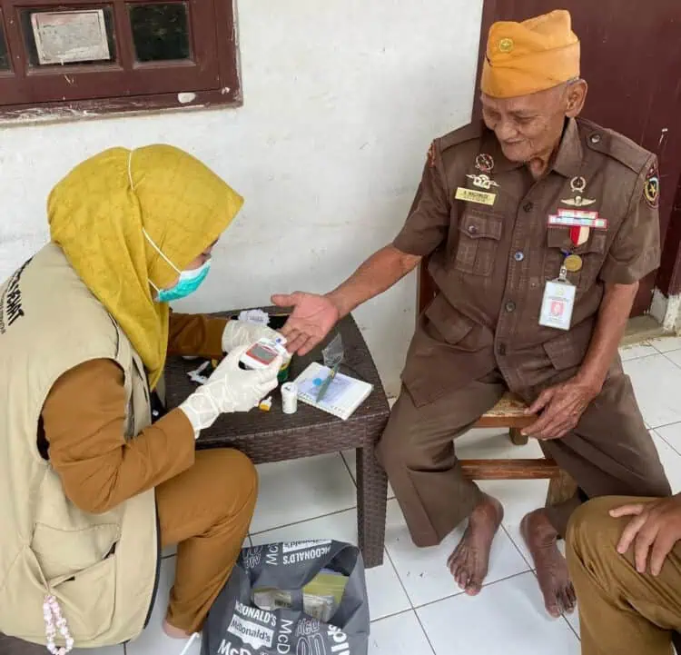 Jelang Hari Kemerdekaan, Dinkes Tangsel Cek Kesehatan Veteran Pejuang RI
