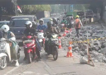 Jalan MH Thamrin Diperbaiki, Sistem Contraflow Diberlakukan