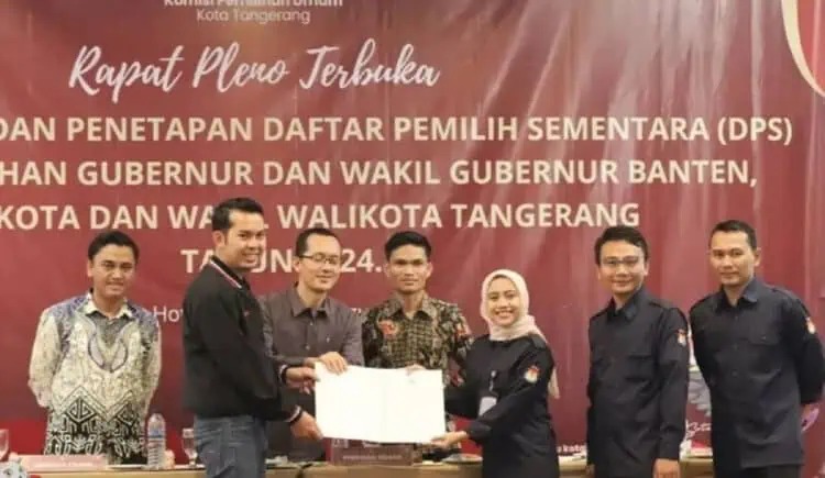 KPU Tetapkan Daftar Pemilih Sementara Kota Tangerang 1.379.619 Orang