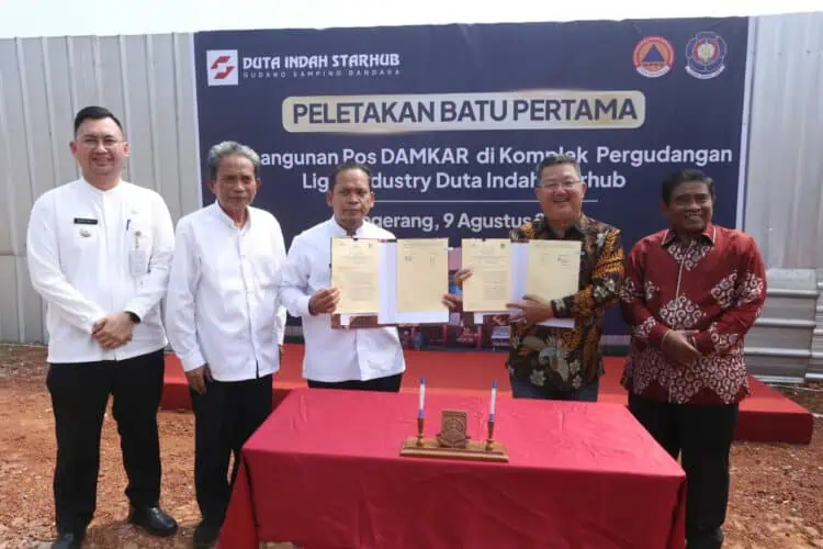 Pengembang Pergudangan Hibahkan Lahan dan Bangunan ke Pemkot Tangerang untuk Pos Damkar