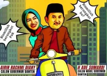 ILUSTRASI Koalisi Golkar-PDIP. (Gambar: Instagram PDIP Banten)
