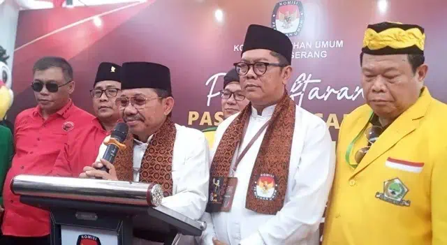 Daftar ke KPU Kota Tangerang, Segini Target Perolehan Suara Sachrudin-Maryono
