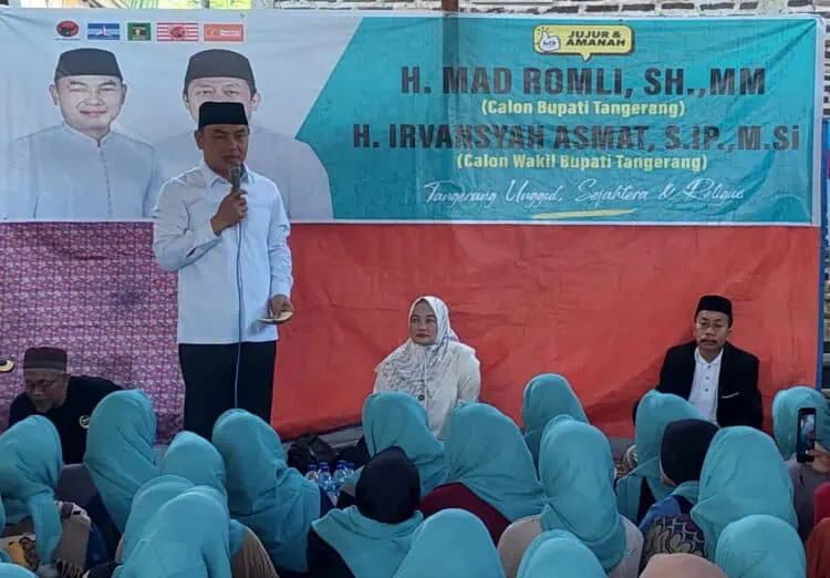 Keliling Kecamatan Kronjo dan Kresek, Mad Romli Disambut dan Didukung Tokoh Masyarakat Serta Warga Desa