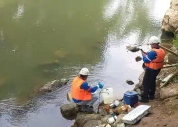Hasil Uji DLH Lebak, Limbah Sungai Ciujung Melebihi Baku Mutu