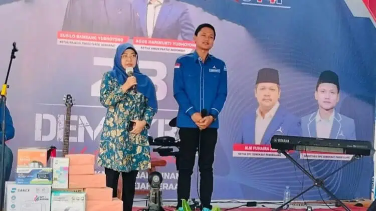 Hadiri HUT Demokrat, Dewi-Iing Minta Doa dan Dukungan