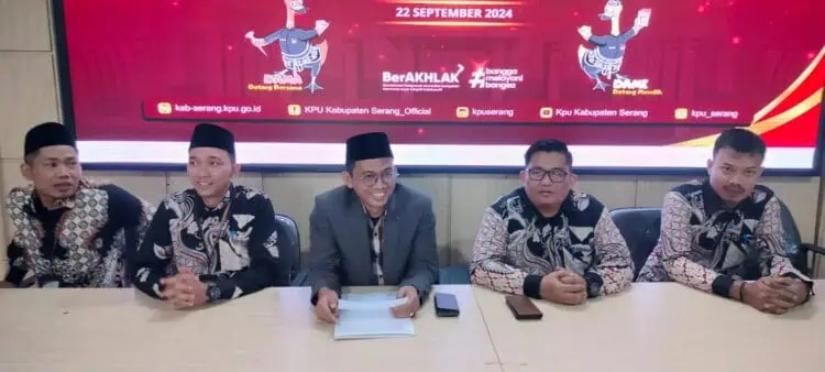 2 Paslon Resmi Ditetapkan Sebagai Peserta Pilkada Kabupaten Serang