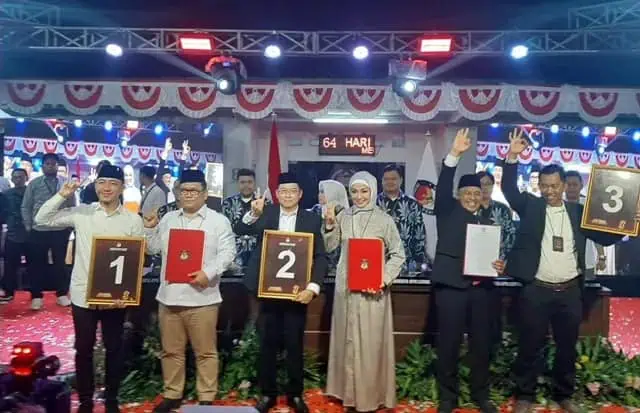 Nomor Urut Pilkada Lebak: Hasbi-Amir No 1, Dede-Virnie No 2 dan Sanuji-Dita No 3