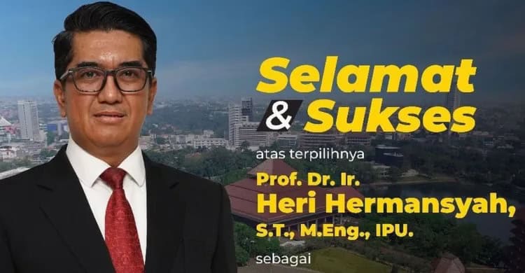 Prof. Dr. Ir. Heri Hermansyah Resmi Rektor Baru UI
