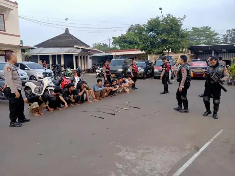 Terlibat Tawuran di Pondok Aren, Belasan Remaja Ditangkap
