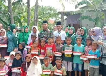 Sambut HUT TNI ke-79, PLH Danramil 10/Sepatan Gelar Program Jum'at Berkah