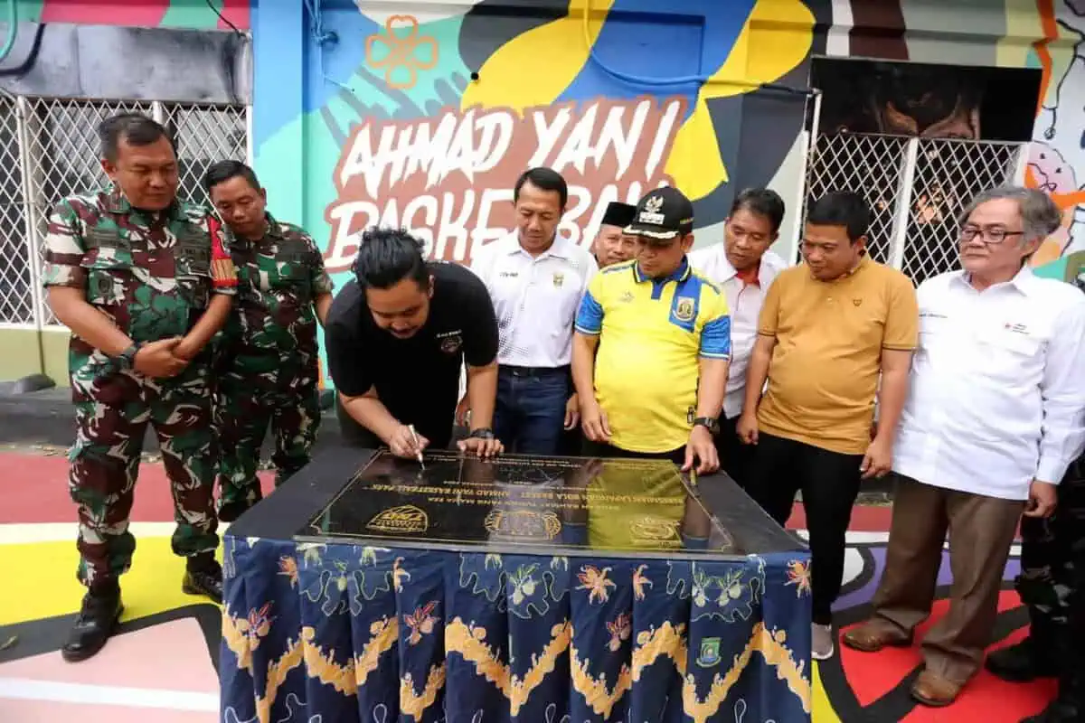 Dandim 0506 Tangerang Terharu Lihat Wajah Baru Lapangan Basket Ahmad Yani