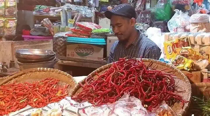 Selama Sepekan, Harga Bumbu Dapur di Pasar Badak Pandeglang Naik