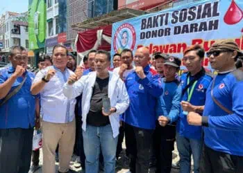 Ratusan Buruh Sahabat Airin Gelar Baksos Donor Darah di Kantor SPSI Cikupa