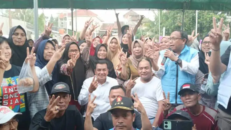Maesyal Rasyid-Intan Nurul Hikmah Janji Tuntaskan Persoalan Banjir