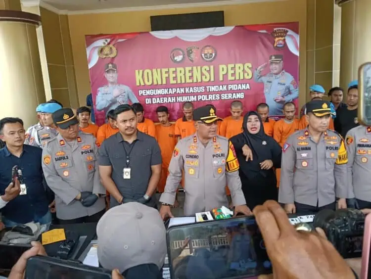 Tim Polres Serang Ringkus 10 Pelaku Kejahatan, 5 Diantaranya Terpaksa Dilumpuhkan