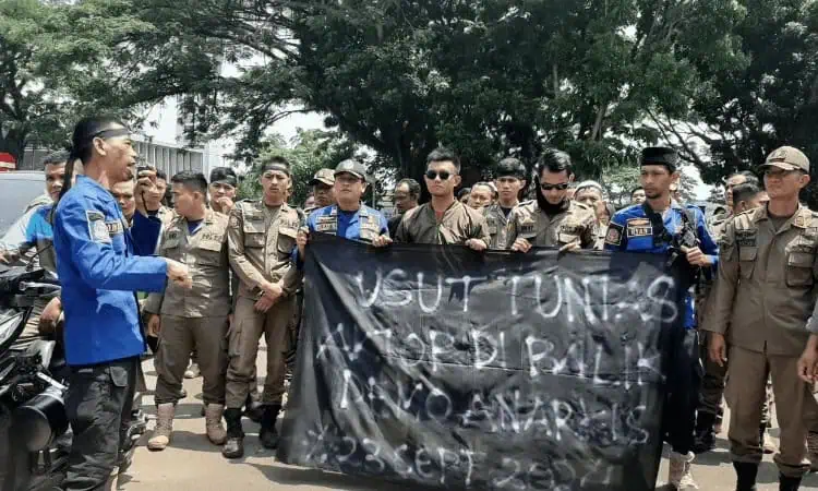 Satpol PP Lebak Desak Kepolisian Usut Dalang Demo Anarkis
