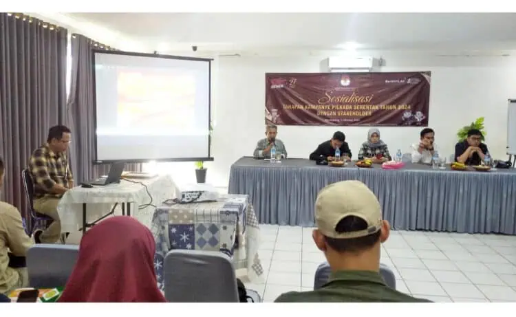 KPU Pandeglang Siap Fasilitasi Debat Paslon dan Pemasangan APK