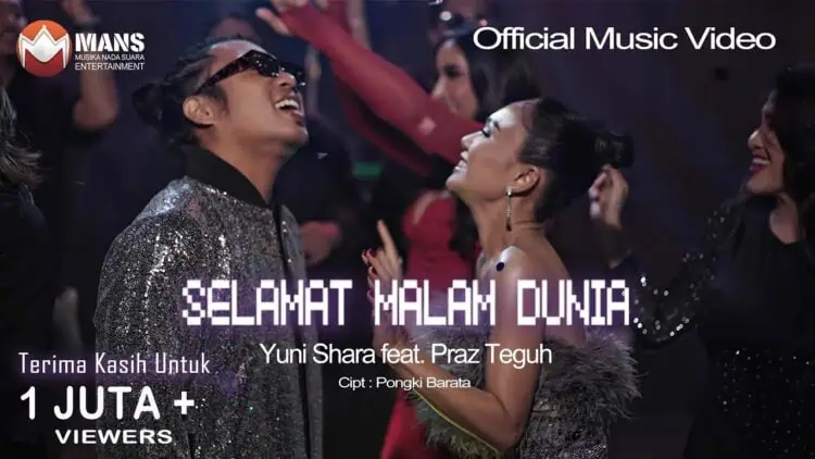 Lirik Lagu Selamat Malam Dunia  - Yuni Shara Feat. Praz Teguh