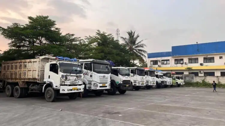Dishub Kabupaten Tangerang Gelar Razia, 17 Truk Tanah Ditilang