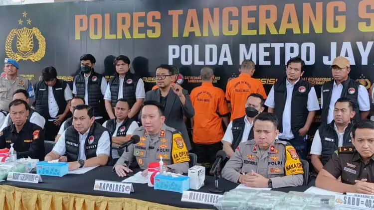 Polres Tangsel Tangkap Sindikat Pengedar Narkotika, 40,2 Kilogram Sabu Disita