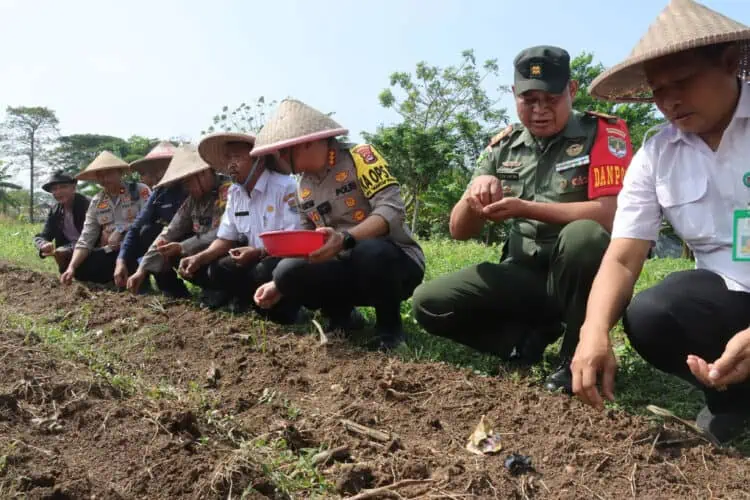 Kapolresta Tangerang Tanam Bibit Jagung dan Tebar Benih Ikan, Dukung Ketahanan Pangan dan Program Poliran