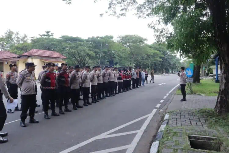 Jajaran Polresta Tangerang Gelar Apel, Persiapan Pengamanan Unjuk Rasa Mahasiswa