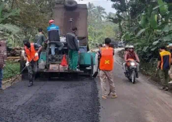 Asik, Ruas jalan Ujungtebu - Mandalawangi Pandeglang Diperbaiki