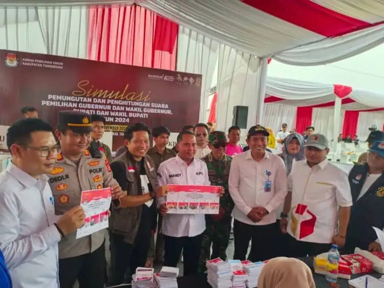 KPU Kabupaten Tangerang Gelar Simulasi Pemungutan dan Penghitungan Suara Pilkada