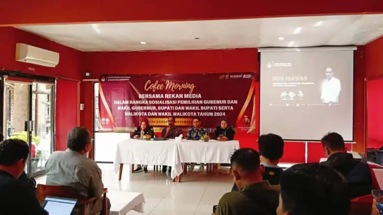 Gelar Coffe Morning, KPU Kabupaten Tangerang Sosialisasikan Pilkada 2024 kepada Wartawan