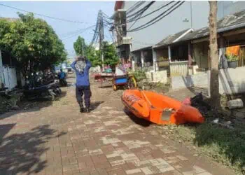 Banjir di Perumahan Garden City Periuk Kota Tangerang Sudah Surut