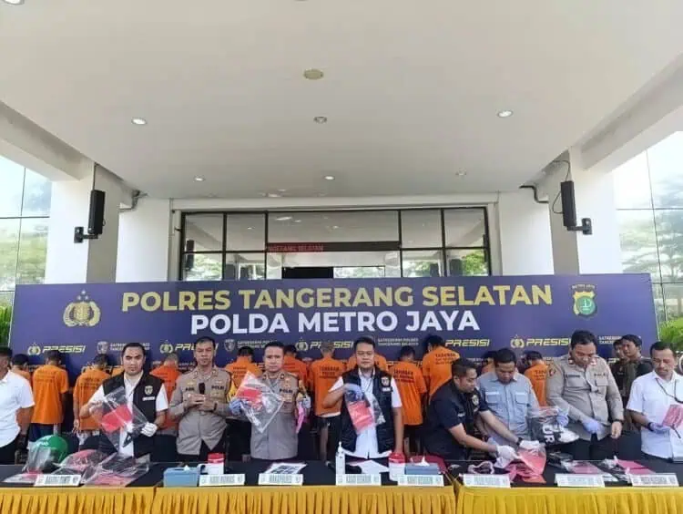 19 Kasus Curanmor Dibongkar Polres Tangsel, 17 Tersangka Ditangkap