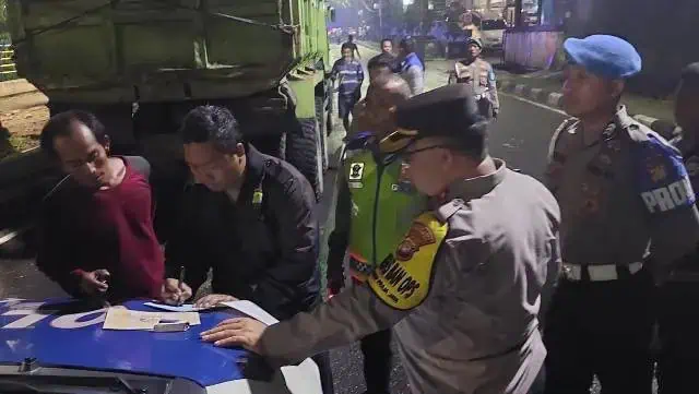 21 Truk Tambang Ditindak Akibat Langgar Jam Operasional, 1 Sopir Positif Narkoba