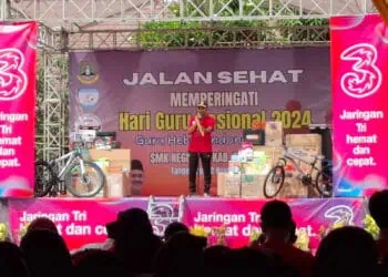 Ribuan Siswa SMKN 10 Kabupaten Tangerang Ikuti Jalan Sehat   