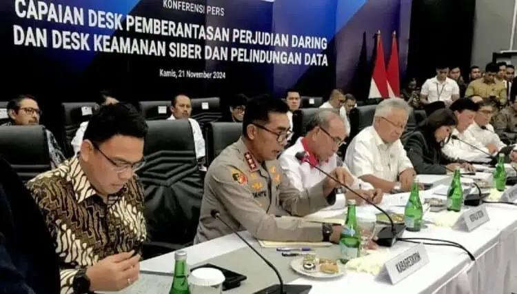 Dalam 16 hari, Desk Pemberantasan Judi Online Ungkap 619 Kasus