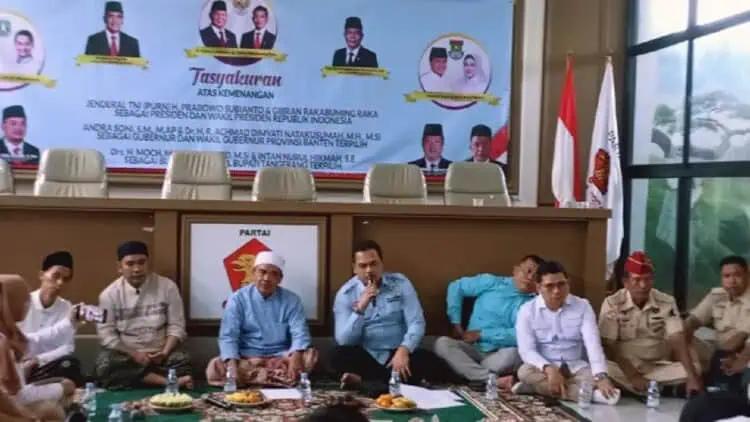 Unggul di Pilkada, Gerindra Kabupaten Tangerang Gelar Tasyakuran
