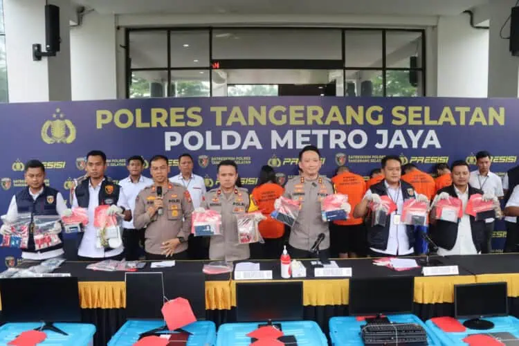 Polres Tangsel Ungkap Kasus Judi Online Jaringan Kamboja, 7 Pelaku Diamankan