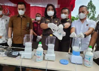 Kejari Tangsel Musnahkan Ratusan Barang Bukti Tindak Pidana