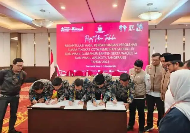 KPU Kota Tangerang Tetapkan Pasangan Sachrudin-Maryono Pemenang Pilkada 2024