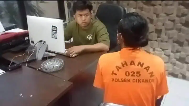 Di Dor, Gembong Pelaku Curanmor Digiring ke Mapolsek Cikande