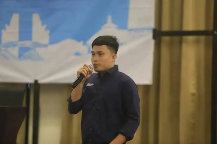 Ketua Pelaksana Raker Pokja Wartawan Harian dan Elektronik Provinsi Banten, Jejen Nurjen. (LUTHFI/SATELITNEWS.COM)