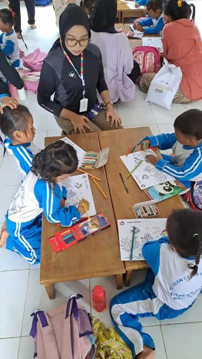 Didik Karakter Konservasi Sejak Dini, F-PTK Banten Gelar Lomba Mewarnai untuk Anak TK