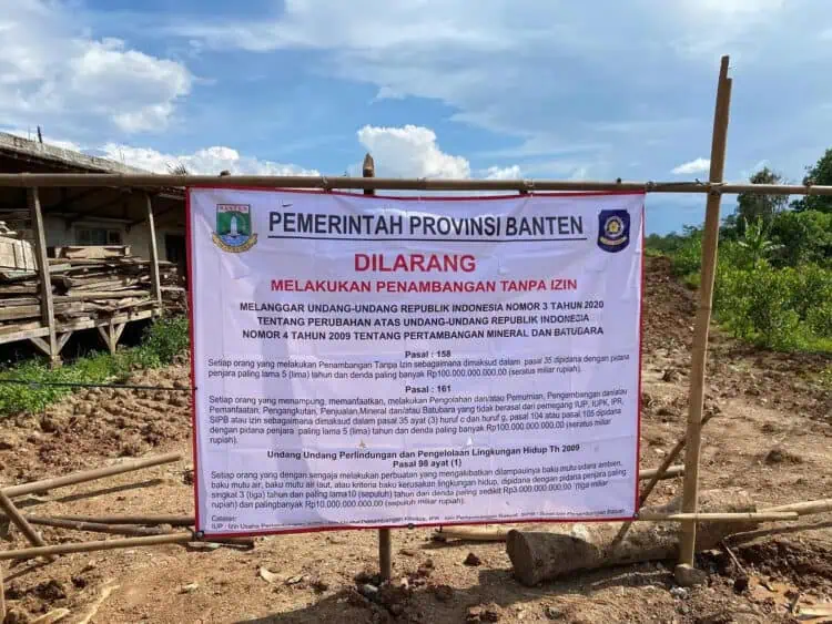 Ilegal, Galian Tanah di Mekarsari Lebak Akhirnya Ditutup