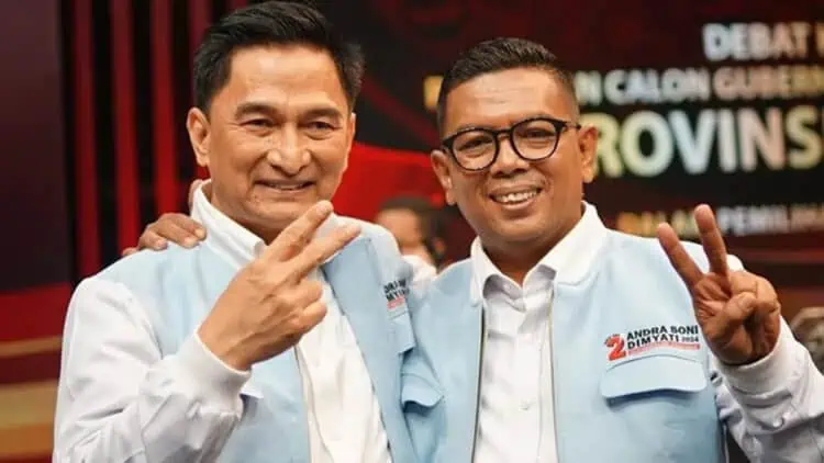 Andra Soni - Dimyati Natakusumah, Pasangan Gubernur - Wagub Banten Terpilih. (ISTIMEWA)